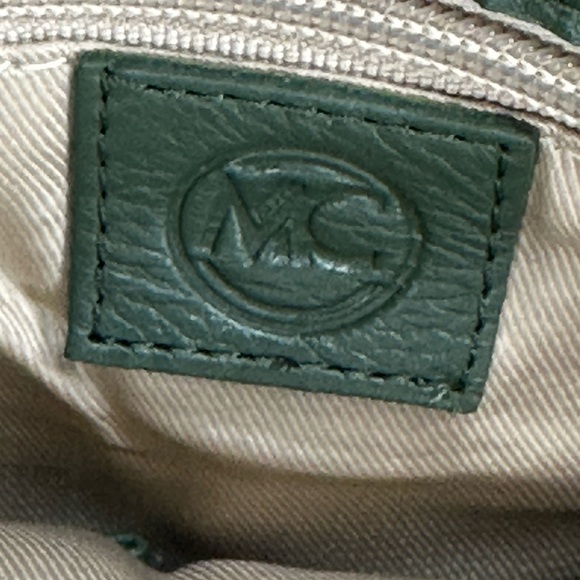 NWT - Madi Claire Flap Over Leather Satchel Handbag - Verona - Olive - Picture 13 of 14